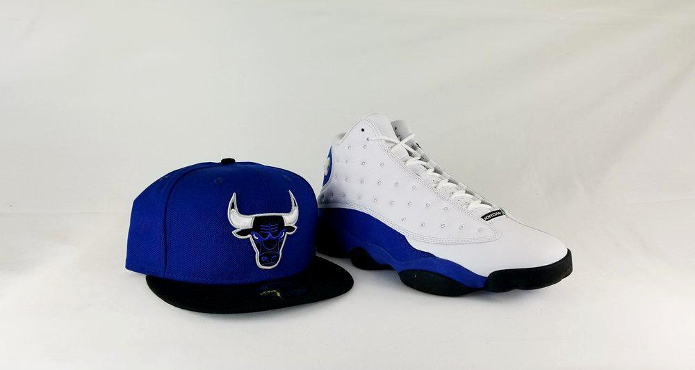 Matching New era Chicago Bulls 59Fifty Fitted Hat for Jordan 13 Hyper Royal