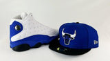 Matching New era Chicago Bulls 59Fifty Fitted Hat for Jordan 13 Hyper Royal