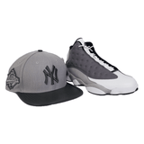 Matching New Era New York Yankees Fitted hat for Jordan 13 Atmosphere Grey