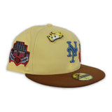 New York Mets Icy Blue Bottom Shea Stadium Final Season Patch New Era 59Fifty Fitted