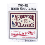 Milwaukee Bucks Mitchell & Ness White 1971-72 Kareem Abdul-Jabbar Hardwood Classics Swingman Jersey