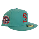 Mint Green Chicago White Sox Red Bottom 1917 World Series New Era 59Fifty Fitted Hat