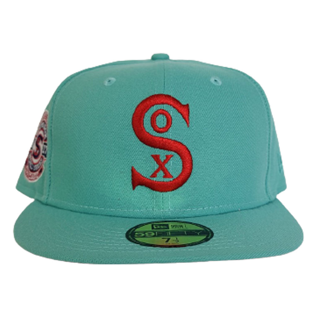 Mint Green Chicago White Sox Red Bottom 1917 World Series New Era 59Fifty Fitted Hat