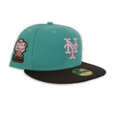 Mint Green New York Mets Brown Visor Pink Bottom 1964 All Star Game Side Patch New Era 59Fifty Fitted