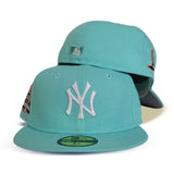 Mint Green New York Yankees Grey Bottom 27X Champions Side patch New Era 59Fifty Fitted