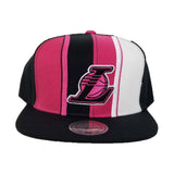 Mitchell & Ness Black / Pink Los Angeles Lakers Snapback Hat