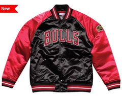 Mitchell & Ness Chicago Bulls Black Satin Varsity – Exclusive