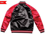 Mitchell & Ness Chicago Bulls Black Satin Varsity Jacket