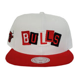 Mitchell & Ness Chicago Bulls Patch Work Red Snapback Hat