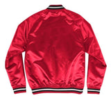 Mitchell & Ness Chicago Bulls Red Satin Varsity Light Jacket