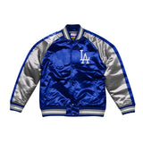 Mitchell & Ness Color Blocked Los Angeles Dodgers LA Satin Light Jacket