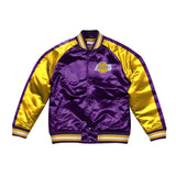 Mitchell & Ness Color Blocked Los Angeles Lakers Satin Light Jacket