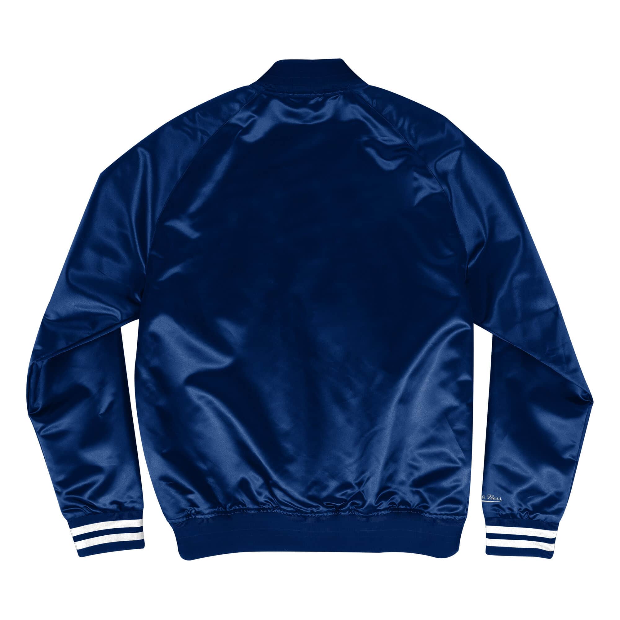 Mitchell & Ness Dallas Scrip Cowboys Navy Blue Satin Light Jacket
