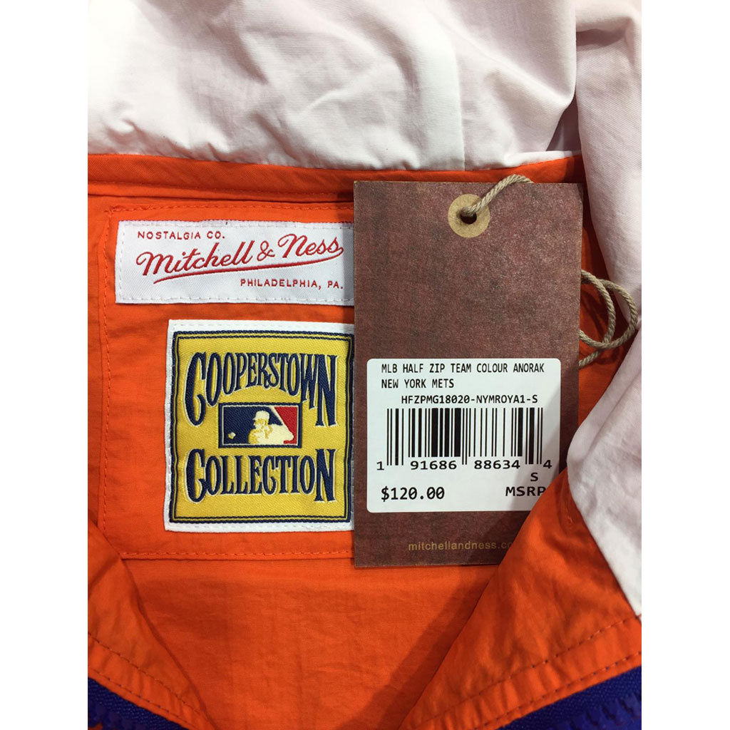 Mitchell & Ness Half Zip Anorak MLB New York Mets Windbeaker Jacket