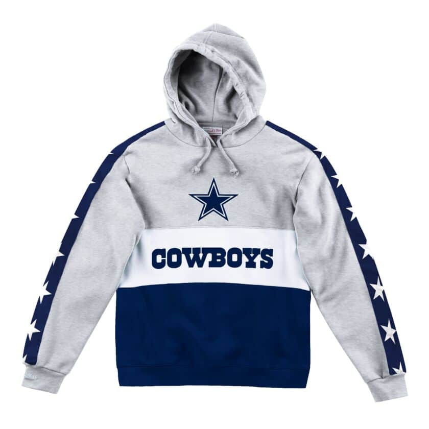 Exclusive Fitted Mitchell & Ness Leading Scorer Fleece Hoody Dallas S