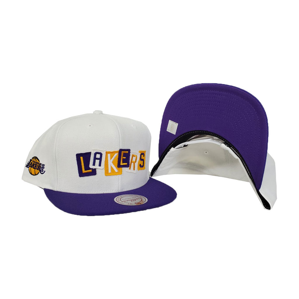 Mitchell & Ness Los Angeles Lakers Patch Work Snapback Hat