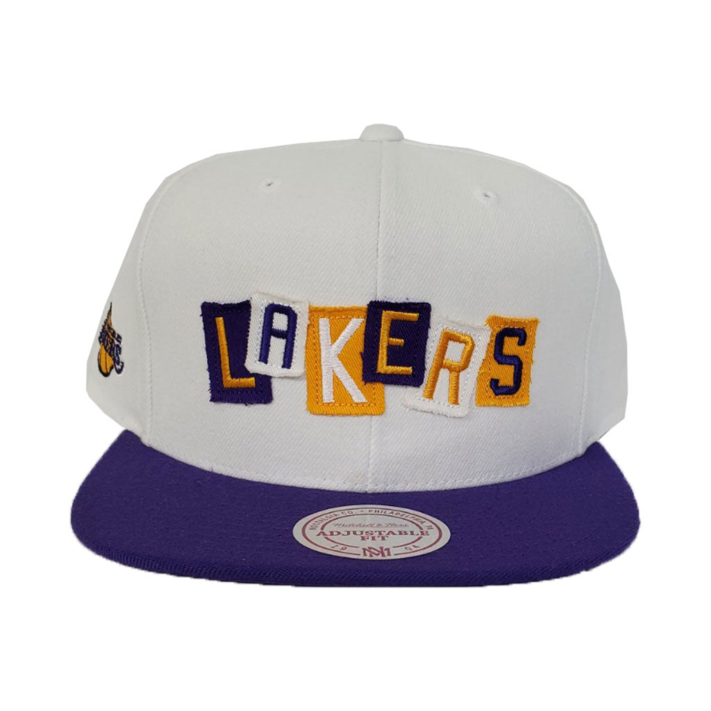 Mitchell & Ness Los Angeles Lakers Patch Work Snapback Hat