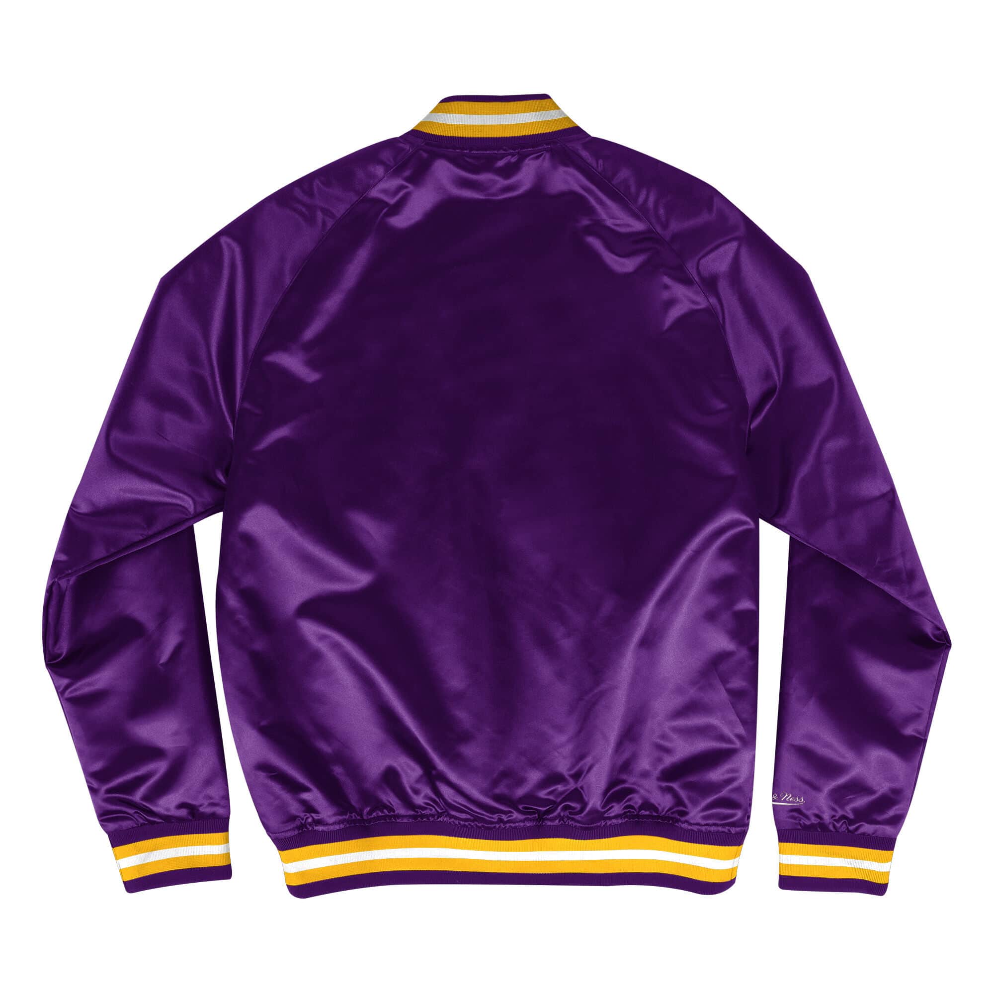 La Lakers Purple and Black Satin Jacket