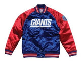 Mitchell & Ness New York Giants Royal Blue Satin Varsity Jacket