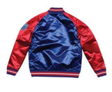 Mitchell & Ness New York Giants Royal Blue Satin Varsity Jacket
