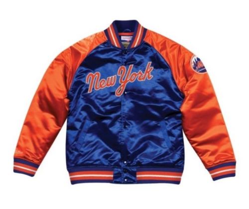 Mitchell & Ness New York Mets Satin Varsity Jacket