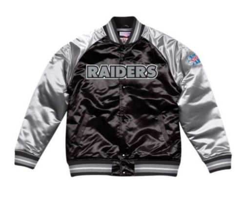 Black Satin Pro Las Vegas Raiders Jacket - Jackets Masters