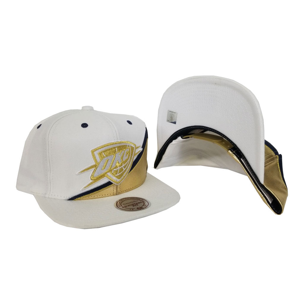 OKLAHOMA CITY THUNDER CLASSIC LOGO SNAPBACK HAT (WHITE) – Pro Standard