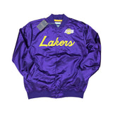 Mitchell & Ness Scrip Los Angeles Lakers Purple Satin Light Jacket