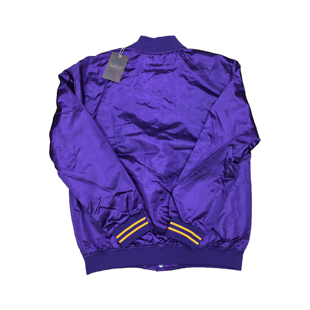 Mitchell & Ness Scrip Los Angeles Lakers Purple Satin Light Jacket
