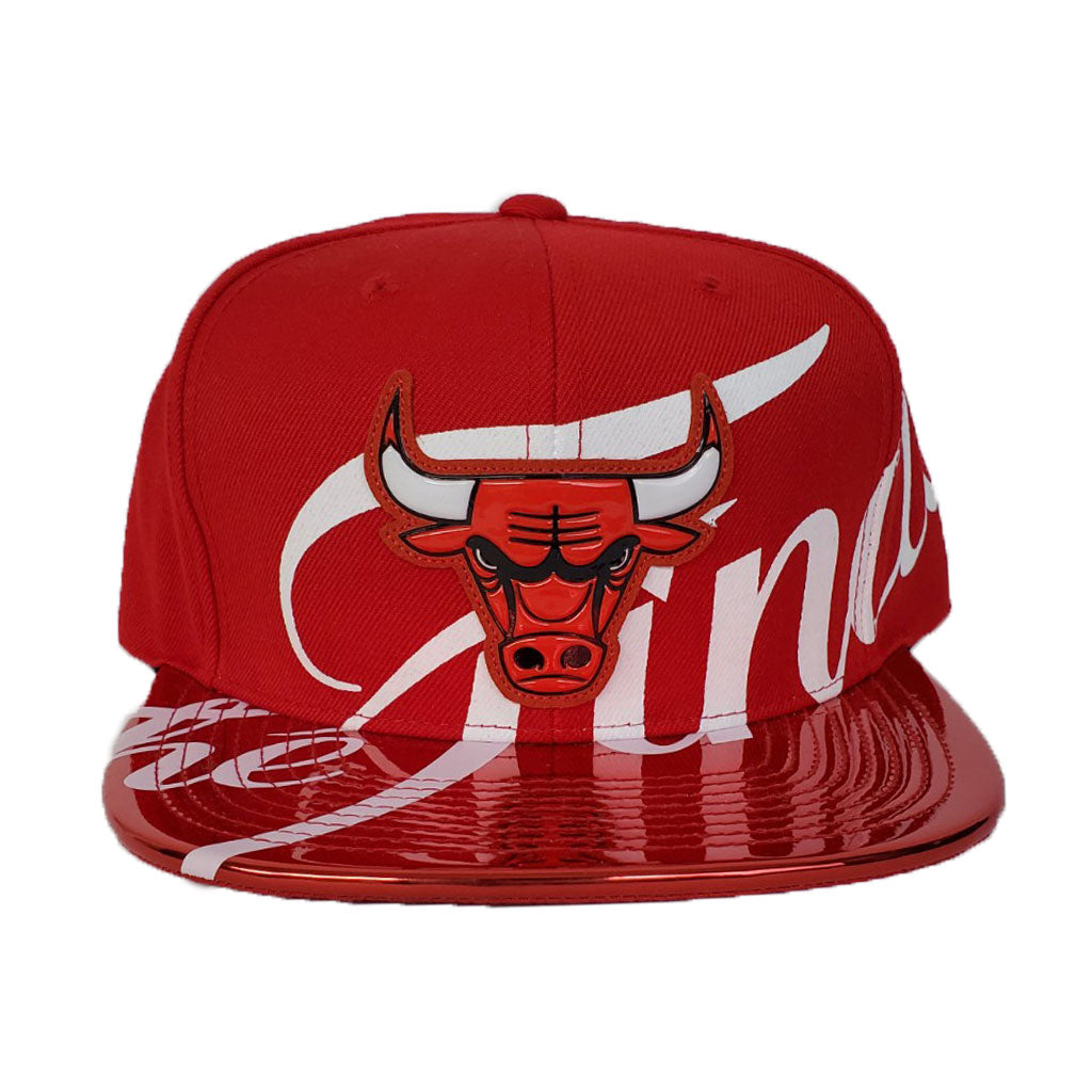 Chicago Bulls Retro Pinstripe NBA Mitchell&Ness White & Red Snapback H –  USA CAP KING
