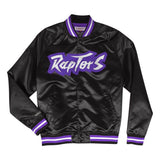 Mitchell & Ness Toronto Raptors Black Satin Light Jacket