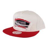 Mitchell & Ness White / Red Destructed San Antonio Spurs snapback