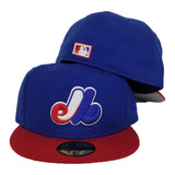 Montreal Expos Cooperstown Collection Royal / Scarlet New Era 59Fifty Fitted
