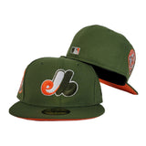 Montreal Expos Olive Green Orange Bottom 1982 All Star Game New Era 59Fifty Fitted