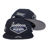 NAVY BLUE NEW ERA 9FIFTY WELCOME TO QUEENS SNAPBACK