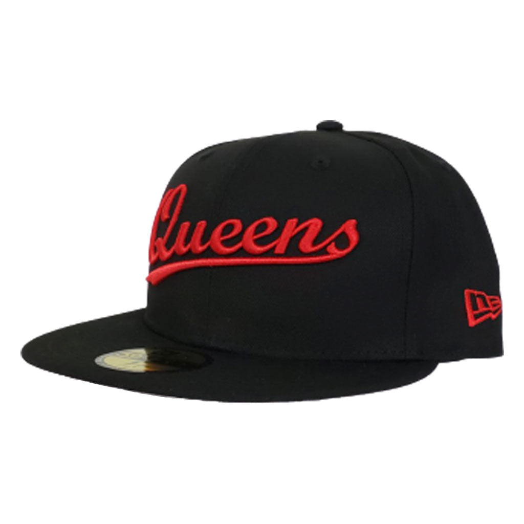 NEW ERA 59FIFTY BLACK RED QUEENS FITTED HAT