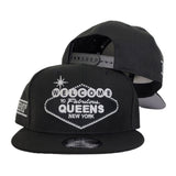 NEW ERA 9FIFTY BLACK WELCOME TO QUEENS SNAPBACK HAT