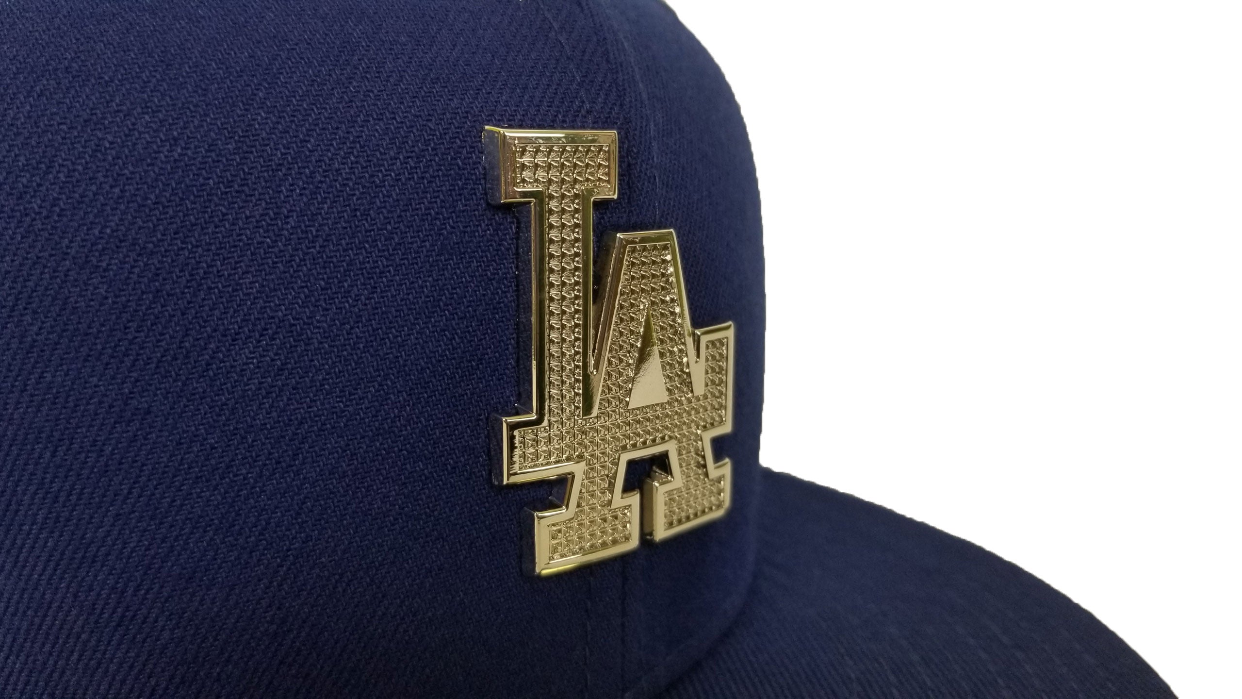 Hat Club Exclusive Los Angeles Dodgers Gold Metal Icon 59Fifty Fitted Hat  by MLB x New Era
