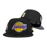 NEW ERA LOS ANGELES LAKERS NBA FINALS SIDE PATCH BLACK 59FIFTY FITTED
