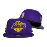 NEW ERA LOS ANGELES LAKERS NBA FINALS SIDE PATCH PURPLE 59FIFTY FITTED
