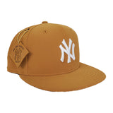 NEW ERA NEW YORK YANKEES PATCHED UP TIMBERLAND HOOK WHEAT 59FIFTY FITTED
