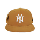 NEW ERA NEW YORK YANKEES PATCHED UP TIMBERLAND HOOK WHEAT 59FIFTY FITTED