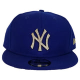 NEW ERA NEW YORK YANKEES ROYAL GOLD CRYSTAL DIAMOND RHINESTONE SNAPBACK