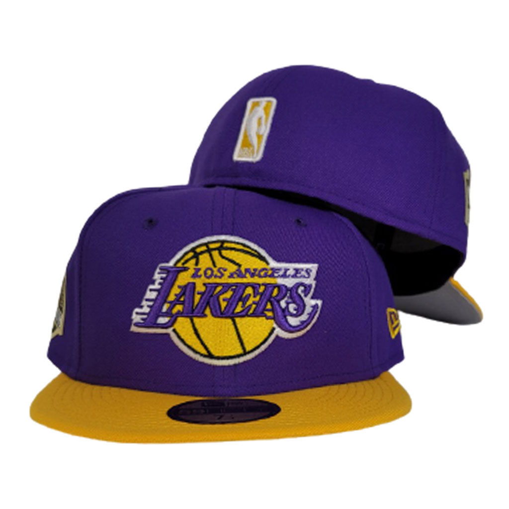 Los Angeles Lakers NBA New Era State 59FIFTY Fitted Hat - White 7