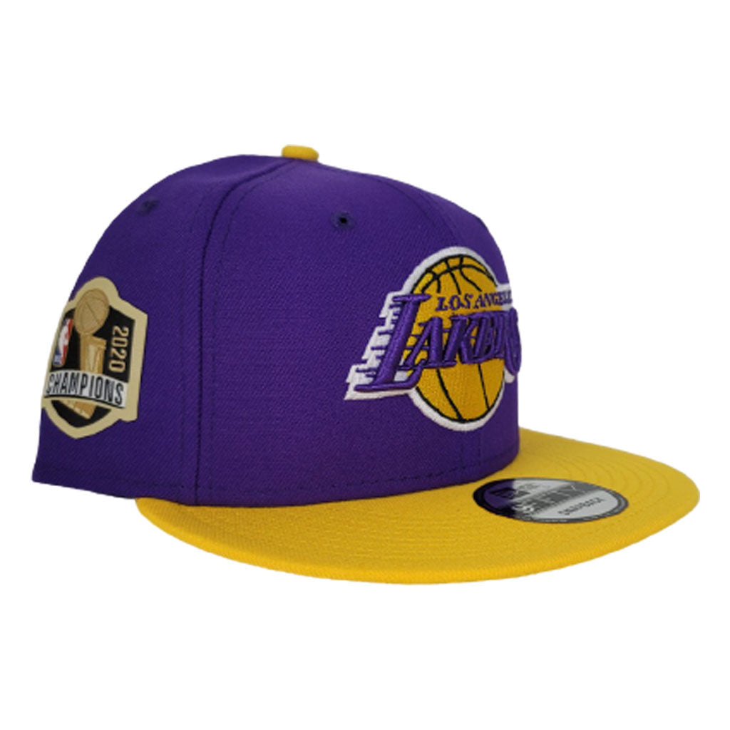 New Era Purple / Yellow 2Tone Los Angeles Lakers NBA Champions Side Patch 59FIFTY Fitted 7 1/2