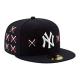 NEW ERA SPIKE LEE X NEW YORK YANKEES CHAMPIONSHIP CROSSED BAT 59FIFTY FITTED HAT
