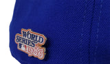 NEW YORK METS 1986 WORLD SERIES METAL PIN NEW ERA 59FIFTY FITTED HAT