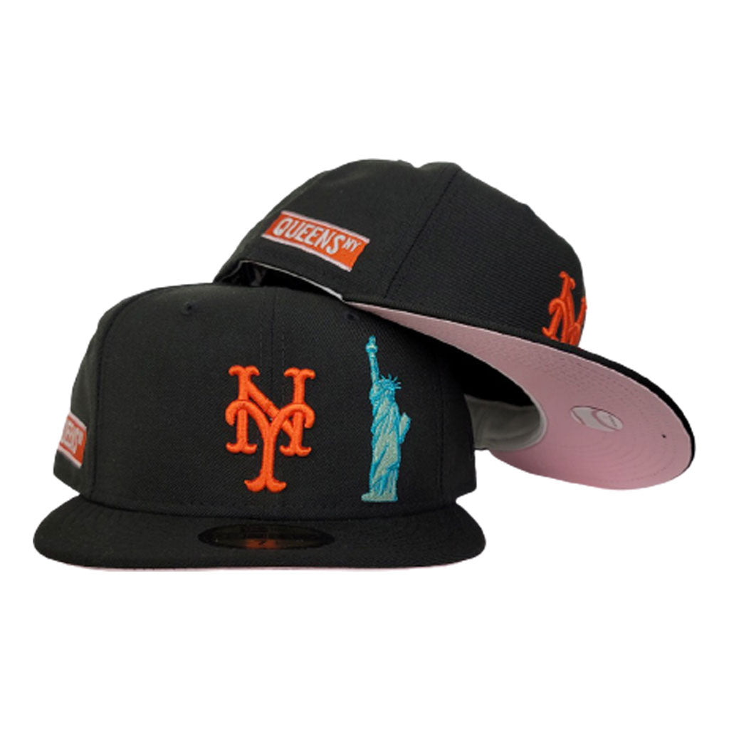 STATUE OF LIBERTY NEW YORK GIANTS 75TH ANNIVERSARY 59Fifty New Era Fitted  Hat (Blue Red Under Brim)