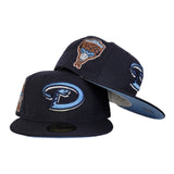 Navy Blue Arizona Diamondbacks Icy Blue Bottom 1998 Inaugural Season New Era 59Fifty Fitted