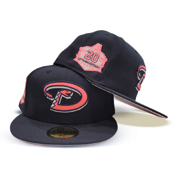 Navy Blue Arizona Diamondbacks Pink Bottom 20th Anniversary Side Patch ...